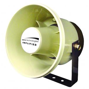 Speco (ASPC-20) - 6in Plastic Amplified P.A. Speaker, Weatherproof, 20 Watt, Communications Speakers